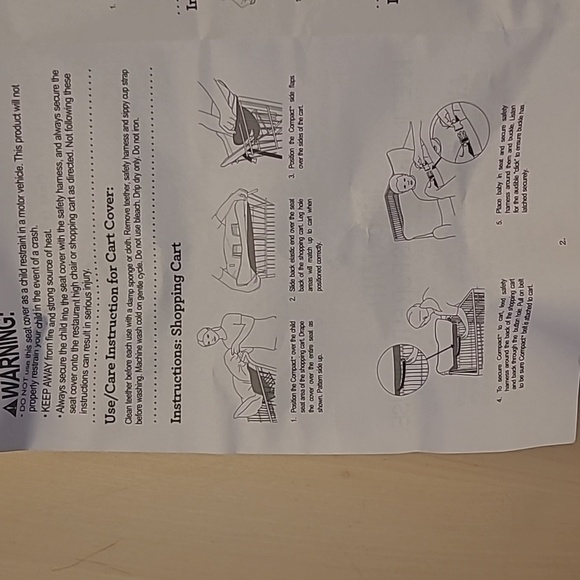 NEW IN PACKAGE Infantino High Chair/Shopping Cart Germ Cover with Zoo Animals - Picture 5 of 16